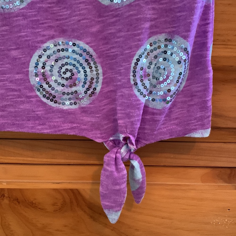 Justice Sequined Top • Girls Size 10 - Picture 4 of 8